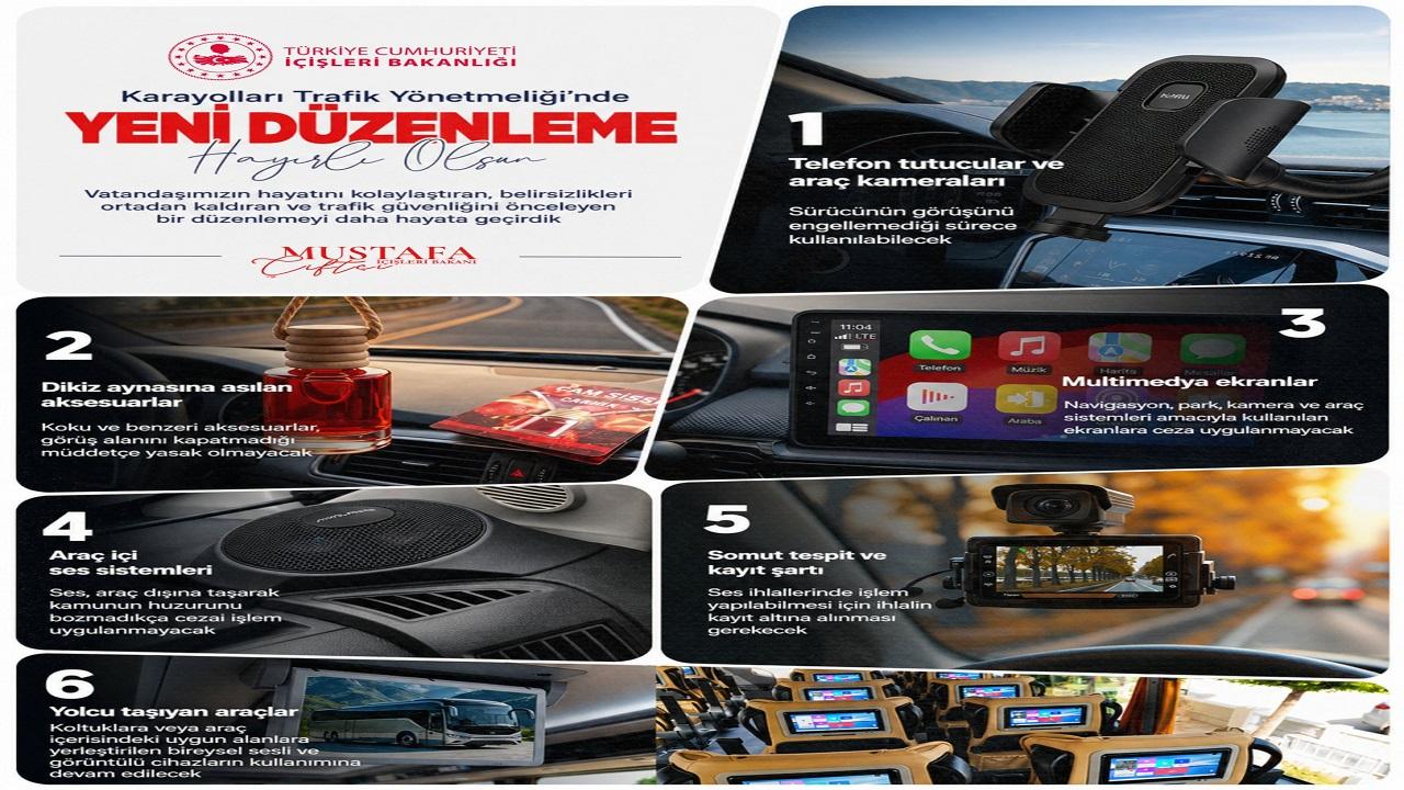 İçişleri Bakanlığı'ndan Trafik Yönetmeliğinde Yeni Düzenleme